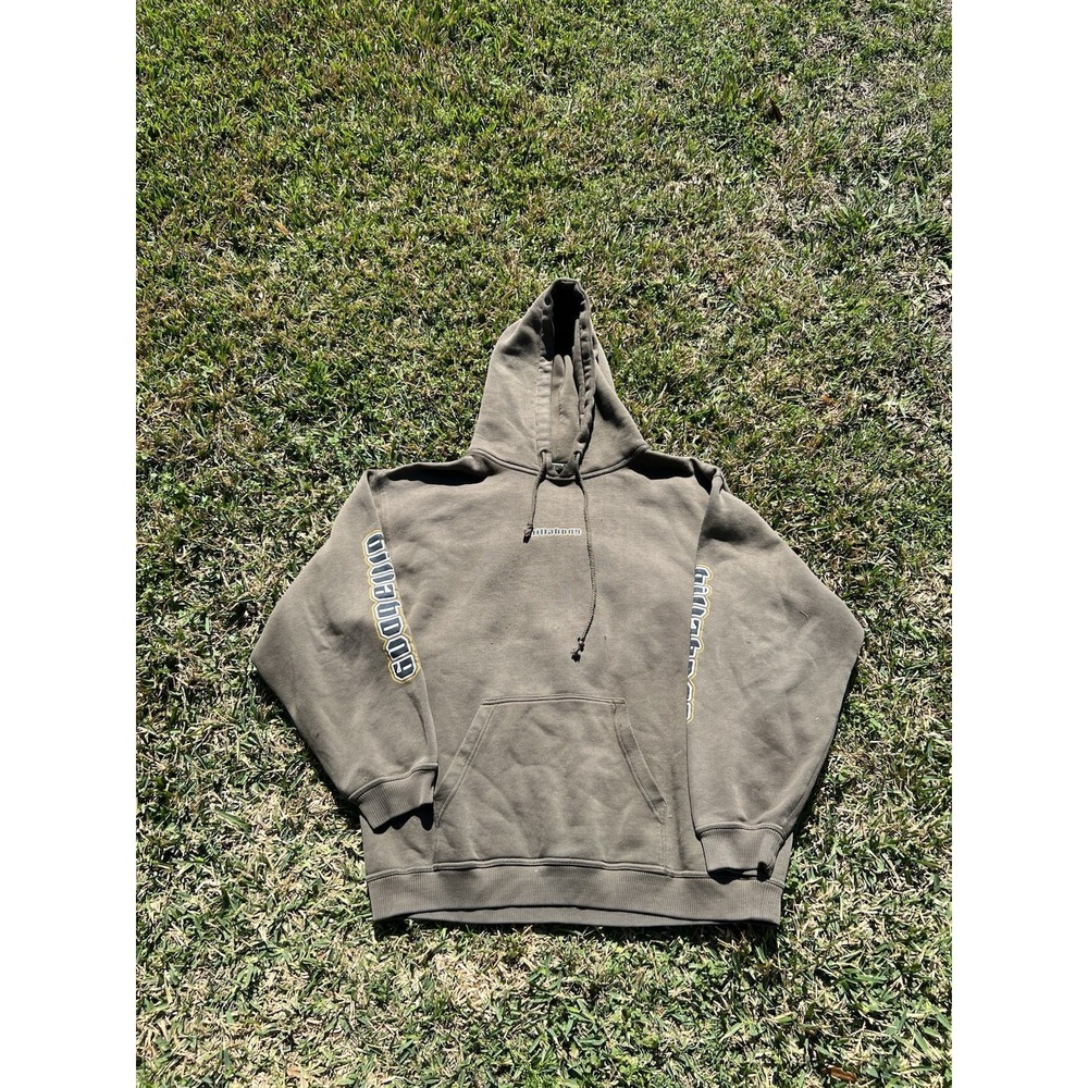 2000s Y2K VTG Billabong Grunge Goth Cyber Hoodie Pull Over Skate Surfwear Sz L